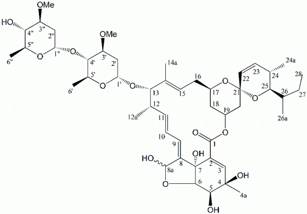 4,8a-diOH-Avermectin B1a